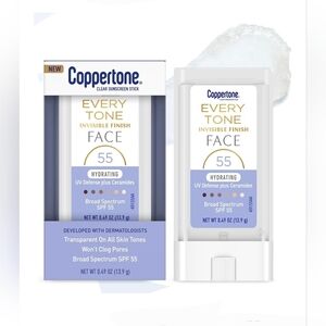 Coppertone Every Tone Invisible Finish Hydrating Face Sunscreen Stick (SPF 55)